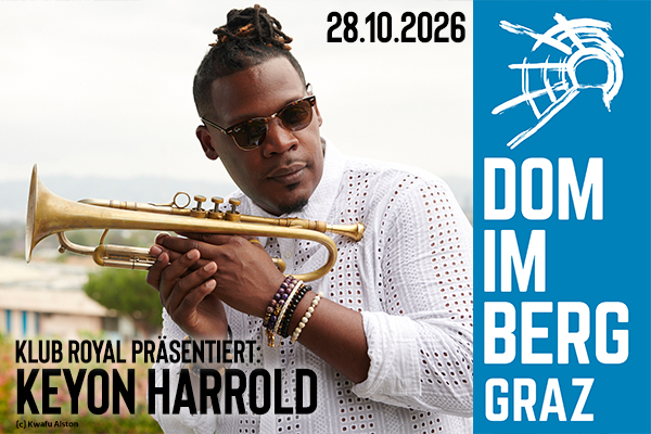 Werbung für das Konzert KEYON von der Konzertreihe KLUB ROYAL am 28.10.2026 im Dom im Berg.